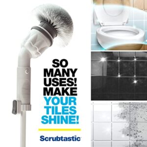 Scrubtastic Spin Scrubber, Electric Shower Scrubber – Rechargeable, Multipurpose Extendable Tile Cleaner, Bathroom, Floor & Grout Bathtub Power Scrubber with 3 Rotating Brush Heads, Improved for 2022