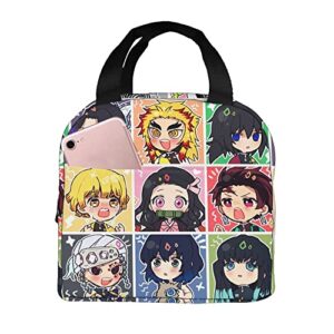 anime luch box lunch bag reusable insulated luch box meal handbag to keep food fresh for office for teen girls women men work office outdoor picnic