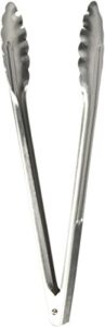 winco stainless steel, coiled spring utility tong heavyweight, 12-inch, medium