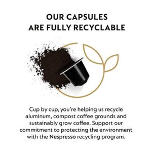 Nespresso Capsules OriginalLine, Ristretto Decaffeinato, Dark Roast Coffee, 50 Count Coffee Pods, Brews 0.85 Ounce (ORIGINALLINE ONLY)