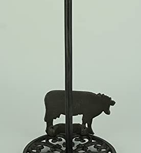 Cast Iron Standing Cow Paper Towel Holder