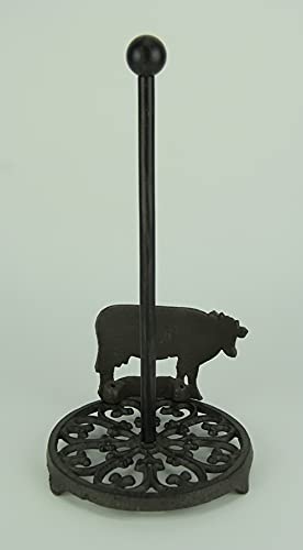 Cast Iron Standing Cow Paper Towel Holder