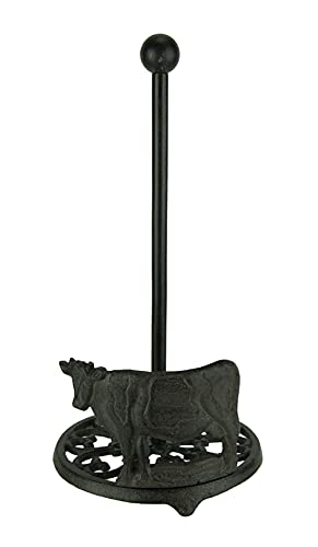 Cast Iron Standing Cow Paper Towel Holder