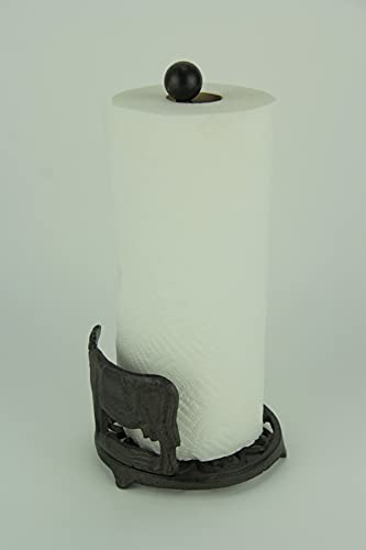 Cast Iron Standing Cow Paper Towel Holder