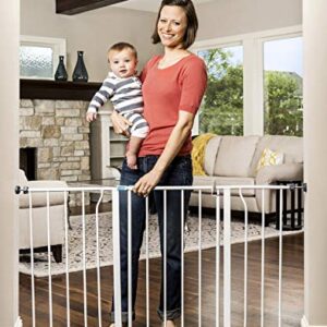 Regalo Easy Open 47-Inch Super Wide Walk Thru Baby Gate, Bonus Kit, Includes 4-Inch and 12-Inch Extension Kit, 4 Pack Pressure Mount Kit and 4 Wall Cups and Mounting Kit , 11 Count (Pack of 1)