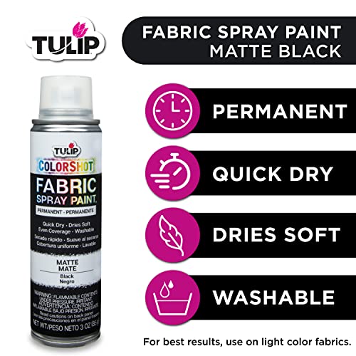 Tulip ColorShot Instant Fabric Color 3oz. Black