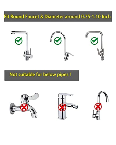 Enhydra 3 in 1 Sponge Holder for Kitchen Sink, Sink Area Saving Faucet Rack Stainless Steel Sink Caddy, Dish Rag Hanging