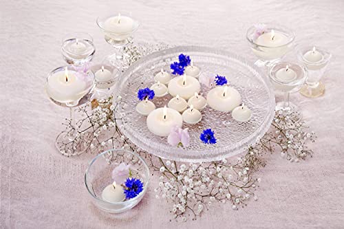 Bolsius White Floating Candles 1.75 Inch – 20 Pack Candle Set – 5+ Hours Burn Time – Premium European Quality – Smokeless & Dripless Smooth Flame – 100% Cotton Wick – Beach, Wedding, & Party Accessory