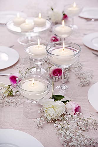 Bolsius White Floating Candles 1.75 Inch – 20 Pack Candle Set – 5+ Hours Burn Time – Premium European Quality – Smokeless & Dripless Smooth Flame – 100% Cotton Wick – Beach, Wedding, & Party Accessory