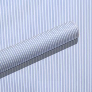 yifely blue white stripes shelf liner drawer units decor sticker self-adhesive furnitures decor paper 17.7 inch by 9.8 feet