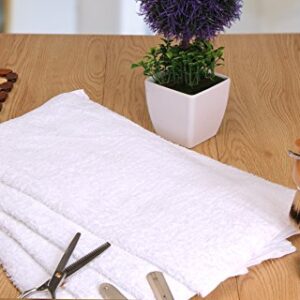 Utopia Towels White Salon Towels, Pack of 24 (Not Bleach Proof, 16 x 27 Inches) Highly Absorbent Towels for Hand, Gym, Beauty, Spa, and Home Hair Care