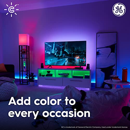 GE CYNC Smart LED Light Strip Bundle, Color Changing Lights, Bluetooth and Wi-Fi Lights, Compatible with Alexa and Google Home, 120 Inches (1 Pack)