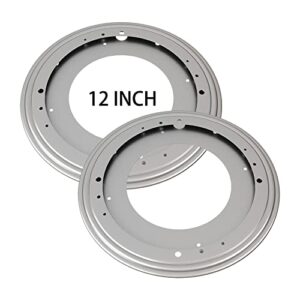 2pack 12″ lazy susan hardware 5/16 thick turntable bearings 1000lbs load capacity lazy susan turntable swivel plate base for rotating table, kitchen storage, serving tray, corner shelves, book rack