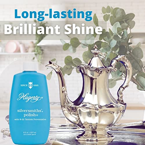 W. J. Hagerty Hagerty 10080 Silversmiths' Silver Polish, 8 Ounces, 8-Ounce, Blue, 8 Fl Oz