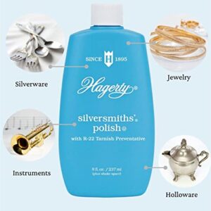 W. J. Hagerty Hagerty 10080 Silversmiths' Silver Polish, 8 Ounces, 8-Ounce, Blue, 8 Fl Oz