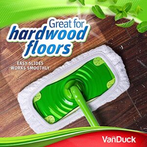 VanDuck Reusable 100% Cotton Mop Pads Compatible with Swiffer Sweeper Mops (2-Pack) Washable Mop Pads for Wet & Dry Use (Mop is Not Included)