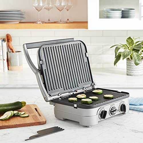 Panini Press by Cuisinart, Stainless Steel Griddler, Sandwich Maker & More, 5-IN-1, GR-4NP1