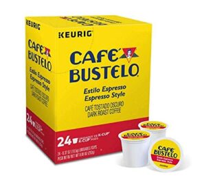 keurig coffee pods k-cups 16 / 18 / 22 / 24 count capsules all brands / flavors (24 pods cafe bustelo – espresso style)