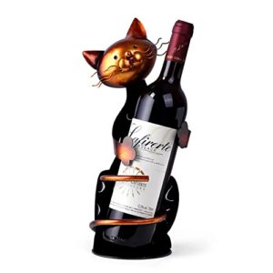 drincarier cat decor wine holder wine rack wine bottle holder wine cat, cat gifts for cat lovers