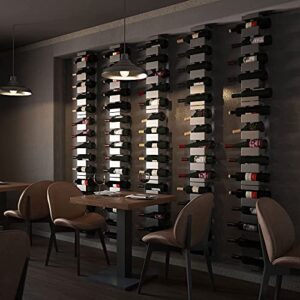 brightmaison Alex Wine Rack Wall Mounted, Wine Bottle Holder for 5 Bottles, Kitchen Organization and Wine Storage Stainless Steel