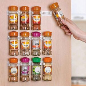 HSIULMY 20 Jar Spice Gripper Clip Strips for Kitchen Universal Spice Rack,Extra Strength Adhesive Spice Racks Gripper Clips Strips,Magnetic Spice Rack Gripper Clips