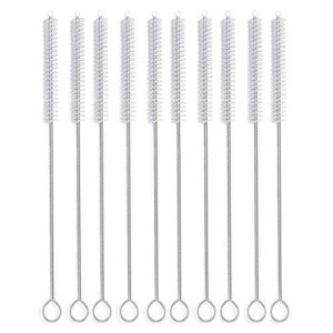 long straw brush, nylon pipe tube cleaner 12-ihch x 2/5-inch set of 10
