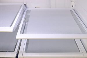 clear refrigerator liners for shelves washable – 9 pc customizable washable refrigerator liners, shelf liners for glass shelves