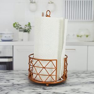 martha stewart copper wire paper towel holder