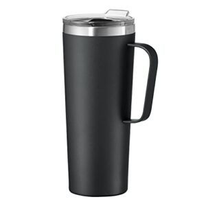 oggi thermomug insulated thermal travel mug, 24-ounce, black
