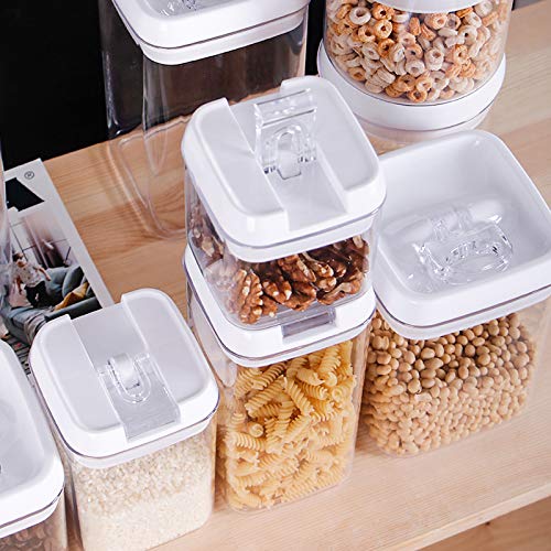 Airtight Food Storage Containers with Lids, 5 Pieces Kitchen Pantry Storage Containers BPA Free Plastic Cereal Containers for Pantry Organization and Storage, Kitchen Storage Containers, Containers for Organizing Pantry