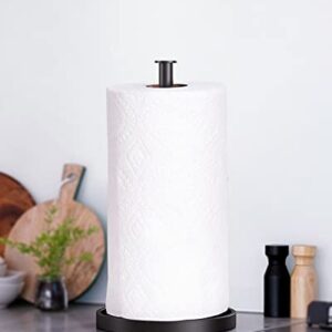 Paper Towel Holder Countertop fit for Large & Small Size, Paper Towel Stand for Kitchen Rolls, Paper Towel Roll Holder, Modern Kitchen Countertop Organizer
