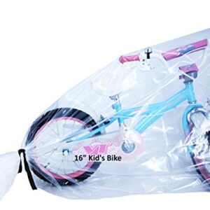 Wowfit 5 CT 40x60 inches Clear Giant Storage Bags Perfect for Dustproof, Moistureproof, Luggage, Suitcase, Comforter, Chair, Kids Bike and More (Include 5 Ties, XXL Bags are 2 Mil, Flat)