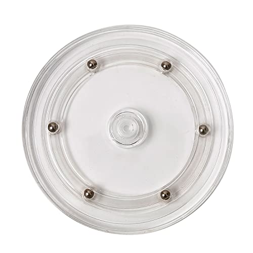 6 inch Lazy Susan Turntable Acrylic Ball Bearing Rotating Tray for Spice Rack Table Cake Kitchen Pantry Decorating TV Laptop Computer Monitor (360˚ Rotation)