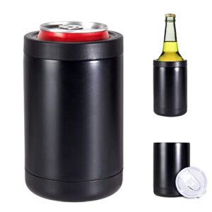 can cooler 3in x 4.25in can cooler insulated 3-in-1 stainless steel beer can cooler universal (1pack)