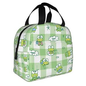 pynocony cute lunch bag insulated kawaii lunch box anime reusable cooler bags freezable lunchbox for girls boys teen adult