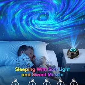 Star Projector Galaxy Projector, Happy Birthday Decorations Gift Night Light with Remote Nebula Starry Light Projector Twinkling Ceiling Stars Projection for Home Gaming Bedroom Kids Room Decor Light