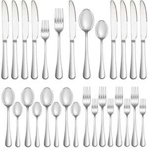20 piece silverware set service for 4,premium stainless steel flatware set,mirror polished cutlery utensil set,durable home kitchen eating tableware set,include fork knife spoon set,dishwasher safe