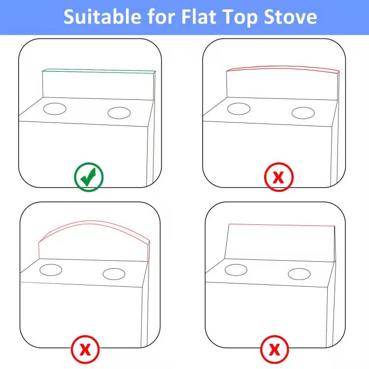 FUMAX Spice Rack Organizer over the Stove, 2pcs 15" Kitchen Stove Top Shelf, Rustproof Stainless Steel & Anti-tipping Edges, Compatible with Most Flat Top Stoves for Kitchen Organization