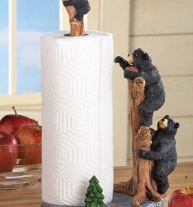 Collections Etc Northwoods Bears Paper Towel Holder