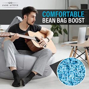 Jade Active Bean Bag Filler, 10 LBS Premium Bean Bag Booster Shredded Memory Foam, Soft Foam Stuffing for Dog Bed or Couch Cushion, Bean Bag Filling Even for Artwork