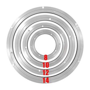 HLMOptimo Lazy Susan Bearing 14 inch Aluminum Turntable Ball Bearing, Heavy Duty Turner Bearing Silent Turntable Bearing Swivel Turntable Bearing 8/10/12/14 inch (14 inch)