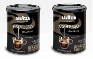 lavazza ground coffee – caffe espresso – 8 oz – 2 pk