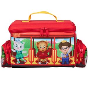 Daniel Tiger's Neighborhood- Insulated Durable Lunch Bag Tote for Kids, Reusable Heavy Duty Lunch Box w Handle and Mesh Pocket for Back to School - Trolley with Friends