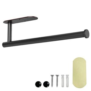 Paper Towel Holder, Self Adhesive & Drilling, Paper Towel Holder Wall Mount, 13 Inch SUS304 Stainless Steel Paper Towel Holder Under Cabinet for Kitchen, Countertop, Cabinet, Bathroom