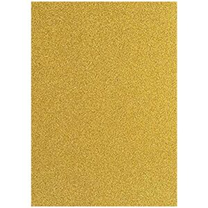 baisunt 20 sheets gold glitter cardstock paper for diy art project, scrapbook, birthday wedding party decoration 250gsm(8×12 in, non adhesive)