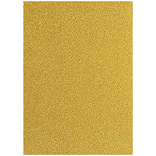 Baisunt 20 Sheets Gold Glitter Cardstock Paper for DIY Art Project, Scrapbook, Birthday Wedding Party Decoration 250GSM(8x12 In, Non Adhesive)