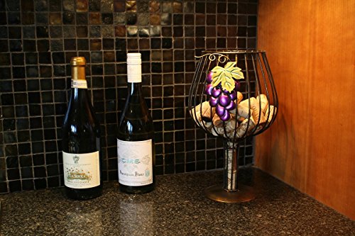 Big Wine Glass Cork Holder for Wine Lovers by Thirteen Chefs