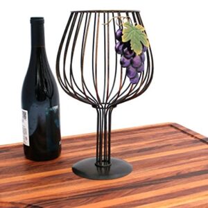 Big Wine Glass Cork Holder for Wine Lovers by Thirteen Chefs