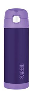 thermos funtainer 16 ounce stainless steel bottle, purple