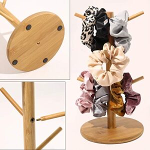 Scrunchie Holder Organizer Stand Bracelet Holder Accessories Jewelry Hair Tie Organizer Cute Stuff for Gils Bedroom The Perfect Hair Dresser Dislpay and Also can be Mug Tree Stand Cup Rack